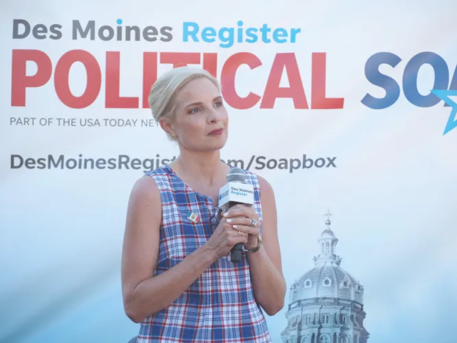 Ashley Hinson speaks in support of $1.5 trillion defense funding package